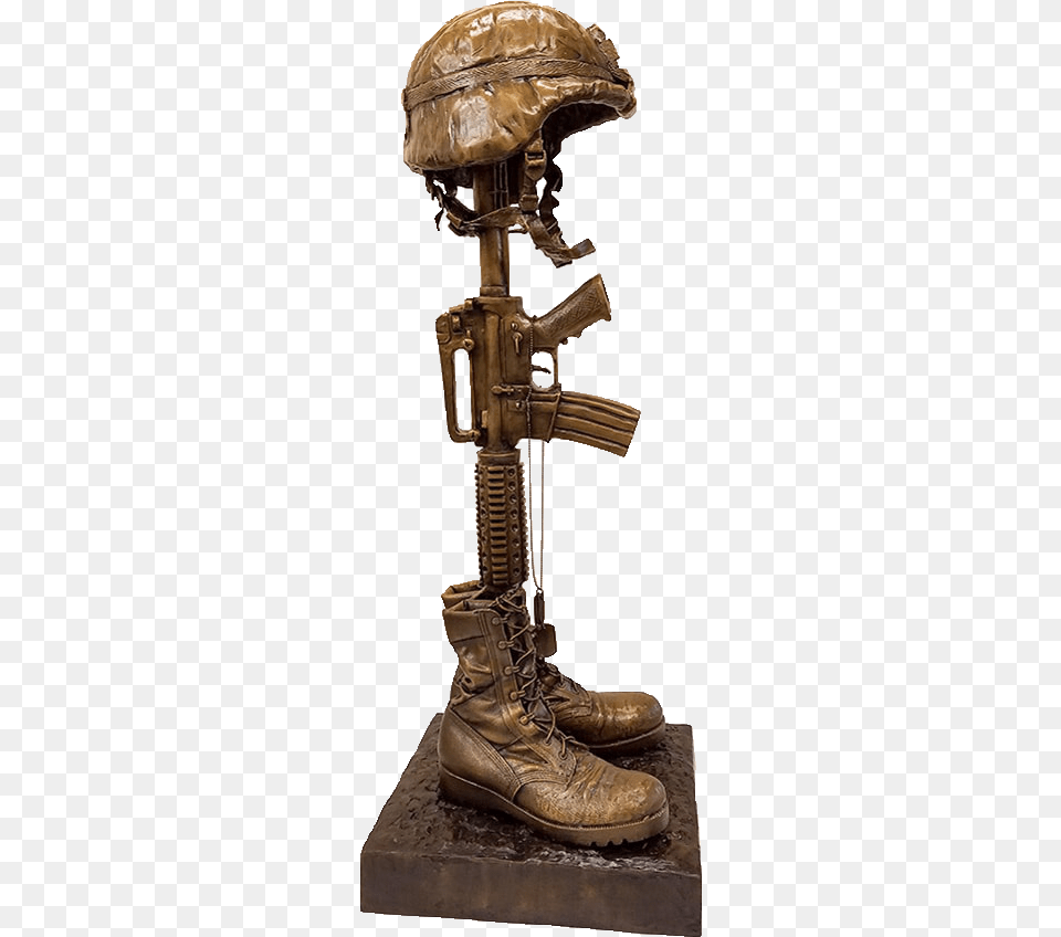 Veterans Memorial Statues Statue, Bronze, Person, Boot, Clothing Free Png
