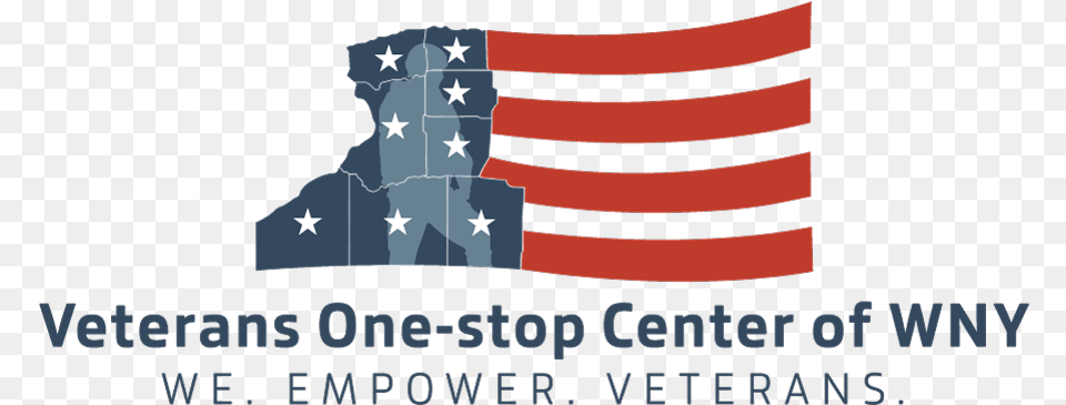 Veterans One Stop Center Of Wny Logo Veterans One Stop Of Wny, American Flag, Flag, Adult, Male Free Transparent Png