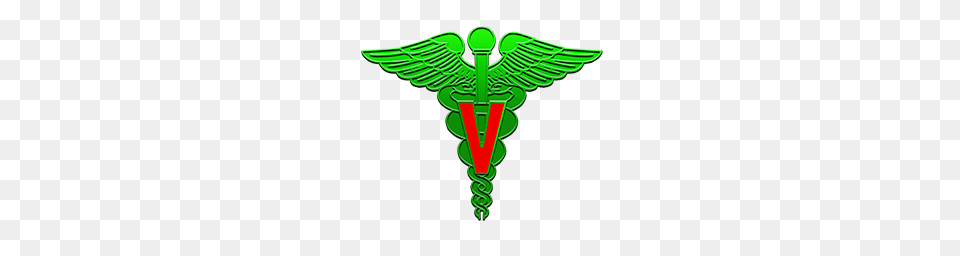 Veterinarian Caduceus Clipart Image, Green, Logo, Emblem, Symbol Free Transparent Png