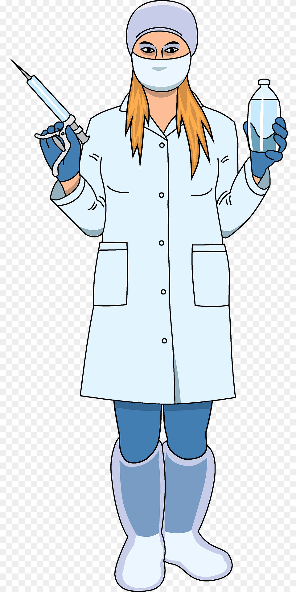 Veterinary Clipart, Clothing, Coat, Lab Coat, Person Png Image