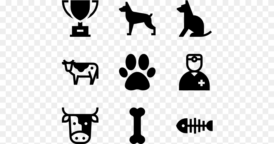 Veterinary Dog, Gray Png