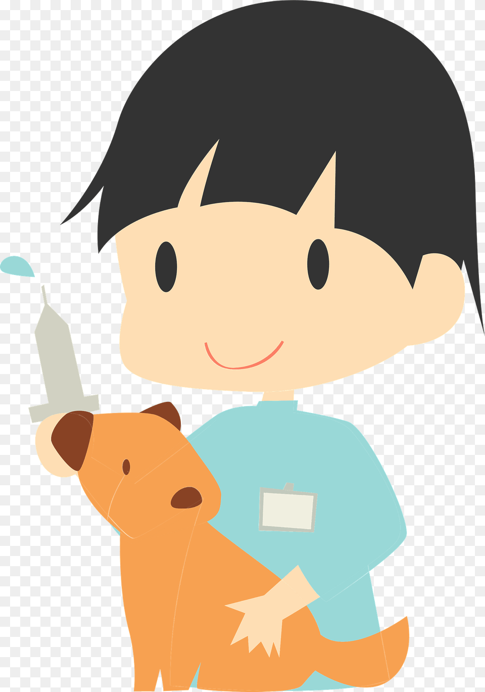 Veterinary Physician With Dog Clipart, Animal, Bear, Mammal, Wildlife Png Image