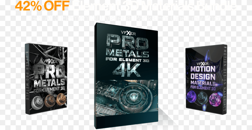 Vfxer Element 3d Materials Bundle Banner 960pxv2 Flyer, Advertisement, Poster, Machine, Spoke Png Image