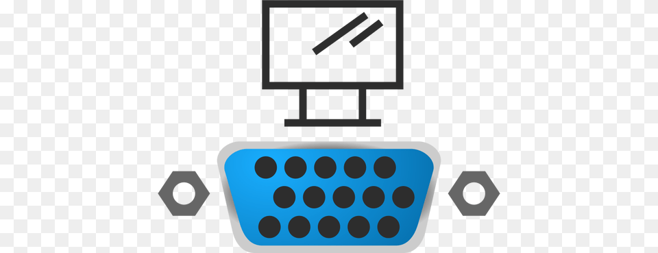 Vga Port Icon Vector Image, Computer Hardware, Electronics, Hardware, Screen Png