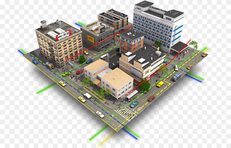 Vgis Holographic Municipal Planning 3d Rendering, Neighborhood, Urban, City, Diagram Png
