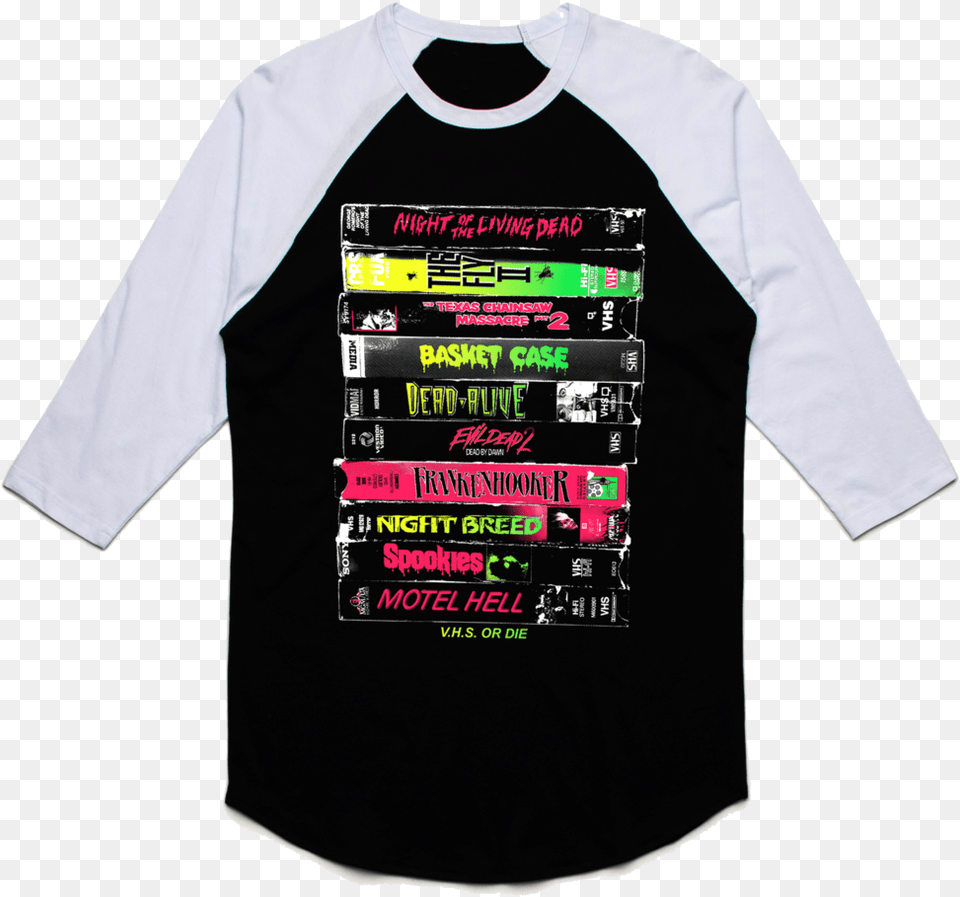 Vhs Or Die Part 4 Baseball Tee Fbr Acdc Logo Tour Baseball, Clothing, Long Sleeve, Shirt, Sleeve Free Png Download