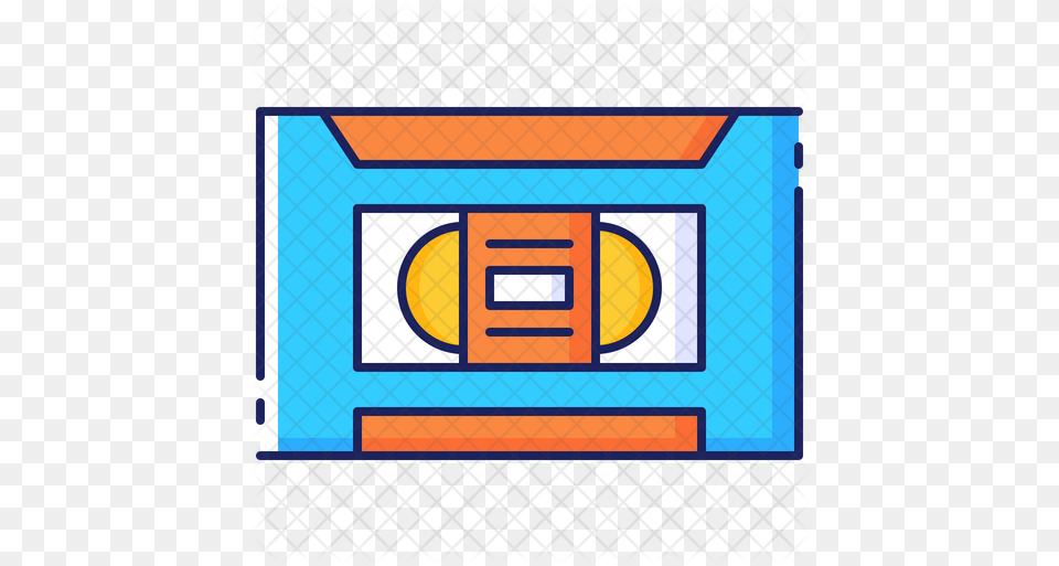 Vhs Tape Icon Of Colored Outline Style Circle, Scoreboard Free Png