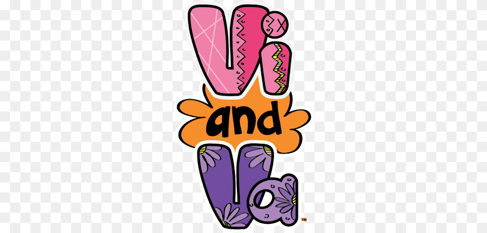 Vi And Va Logo, Purple, Sticker, Clothing, Glove Free Png Download