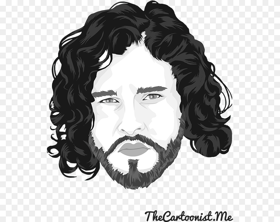 Via Cartoon Yourself Jon Snow You Have Just Been You Know Nothing Jon Snow T Shirt, Art, Portrait, Face, Head Png