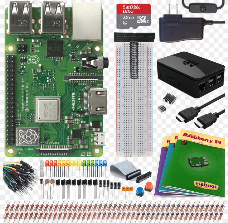 Viaboot Raspberry Pi 3 B Ultimate Kit With Premium Viaboot, Electronics, Hardware, Computer Hardware Png Image