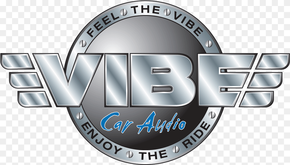 Vibe Car Audio Feel The Vibe Enjoy The Ride Car Audio Logo Emblem, Symbol Free Transparent Png