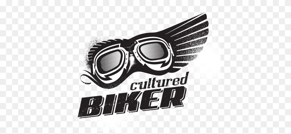 Vibe Magazine Logo Cultured Biker Motorcycle Apparel Biker Text Logo, Accessories, Goggles Free Png Download
