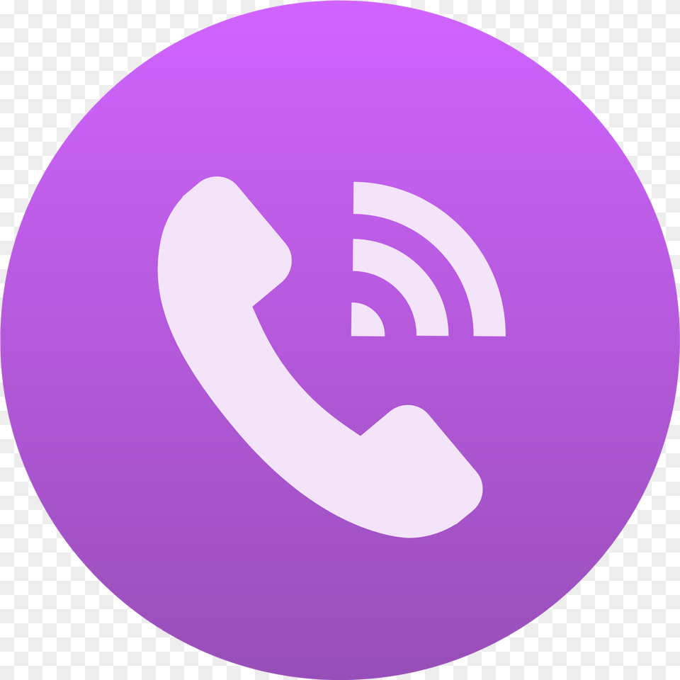 Viber Phone Wifi Logo Background Pictures Round Viber Logo, Purple, Symbol, Disk Free Transparent Png