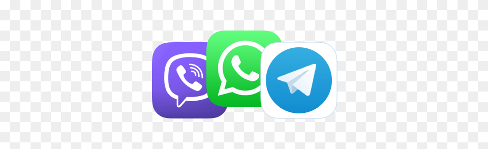 Viber Whatsapp Telegram Image, Logo Free Transparent Png