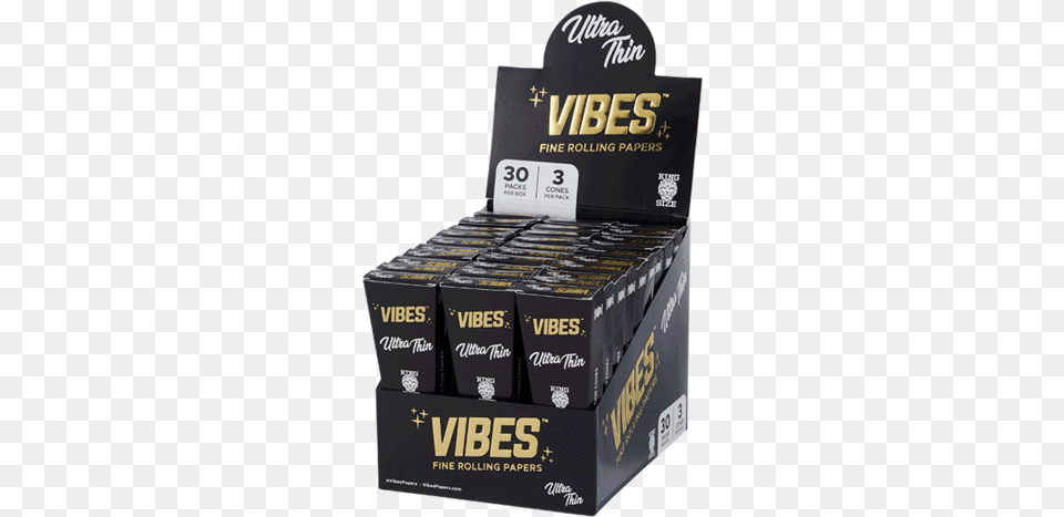 Vibes Cones Box Vibes Rolling Papers, Alcohol, Beer, Beverage, Bottle Free Transparent Png