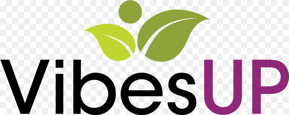 Vibes Up, Green, Logo, Leaf, Plant Free Transparent Png