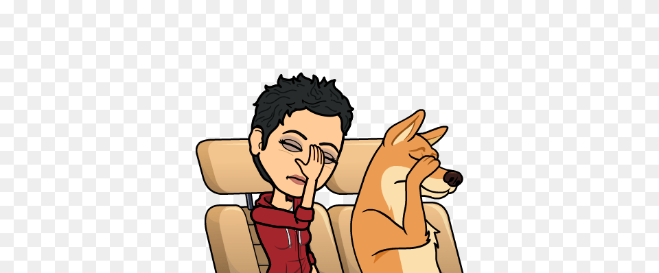 Vibrance Nutrition And Fitness Bitmoji Aimee Dog Facepalm, Person, Face, Head, Sleeping Png Image