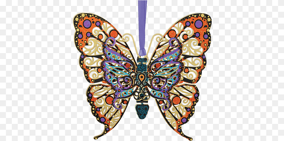 Vibrant Butterfly Butterfly Ornaments, Accessories, Chandelier, Lamp, Pattern Png Image