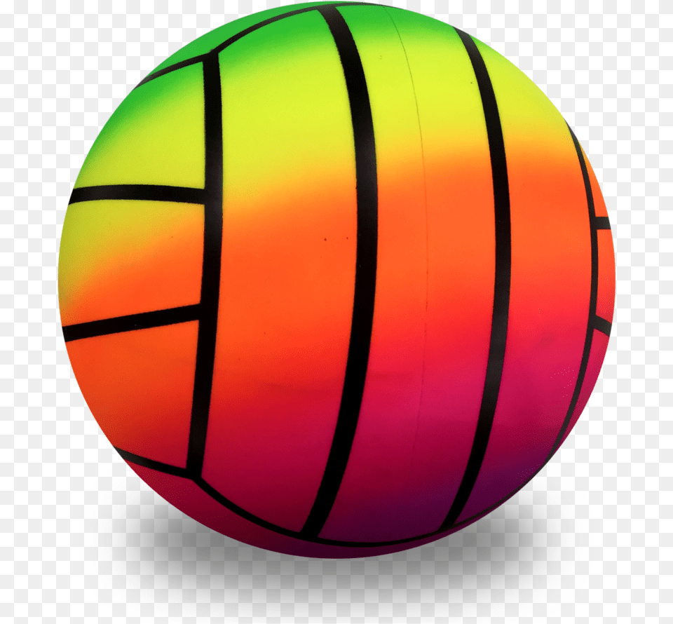Vibrant Rainbow Colored Volleyball Circle, Sphere, Lamp Png Image