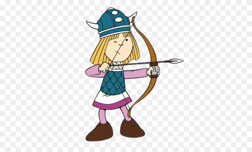 Vic The Viking Aiming Bow And Arrow, Weapon, Archery, Sport, Archer Free Transparent Png