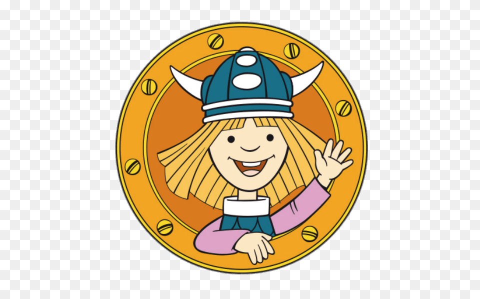 Vic The Viking Shield, Baby, Person, Cartoon, Face Free Transparent Png