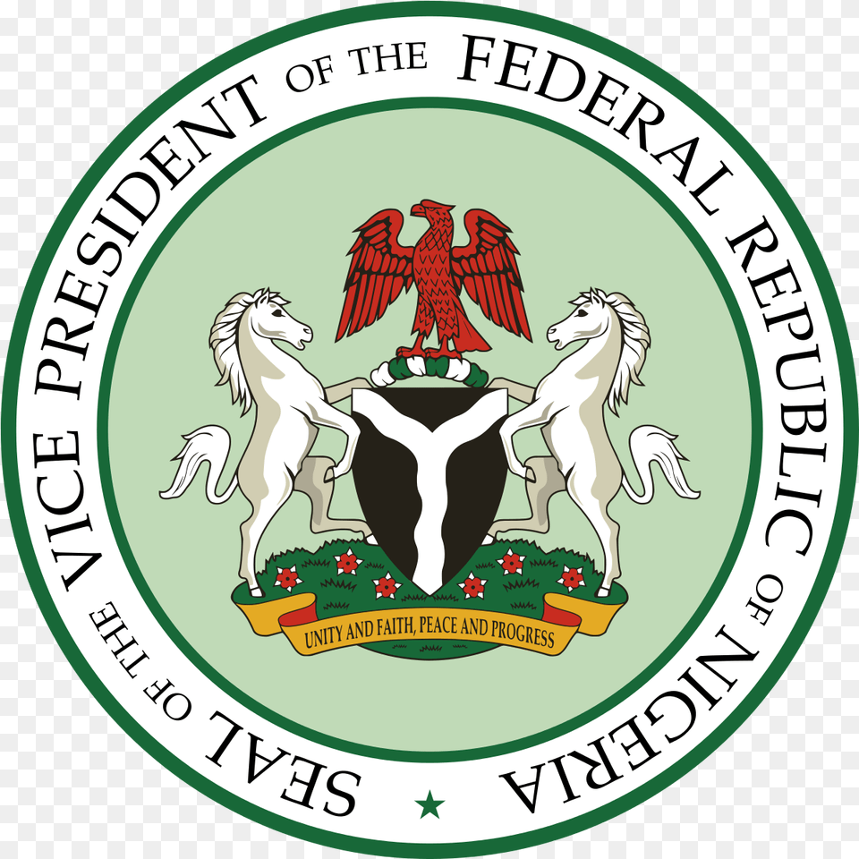 Vice President Of Nigeria Nigeria Coat Of Arms, Logo, Symbol, Emblem, Badge Png Image