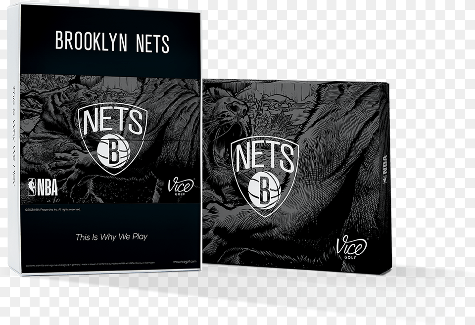 Vice Pro Brooklyn Nets Banner, Publication, Book, Wildlife, Tiger Png