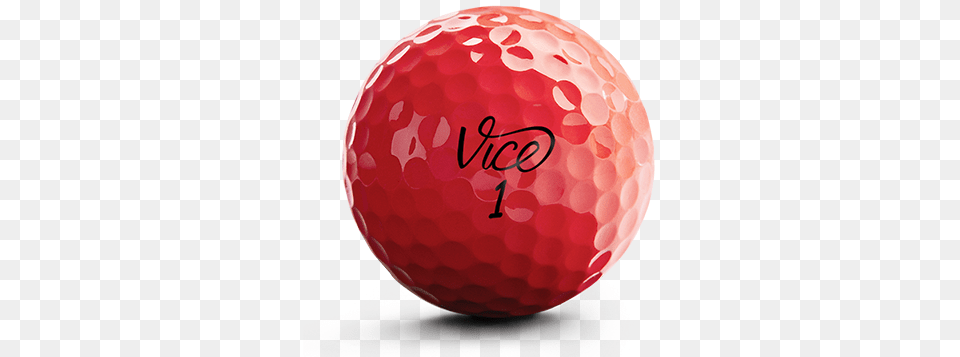 Vice Pro Neon Red Vice Golf, Ball, Golf Ball, Sport Free Transparent Png