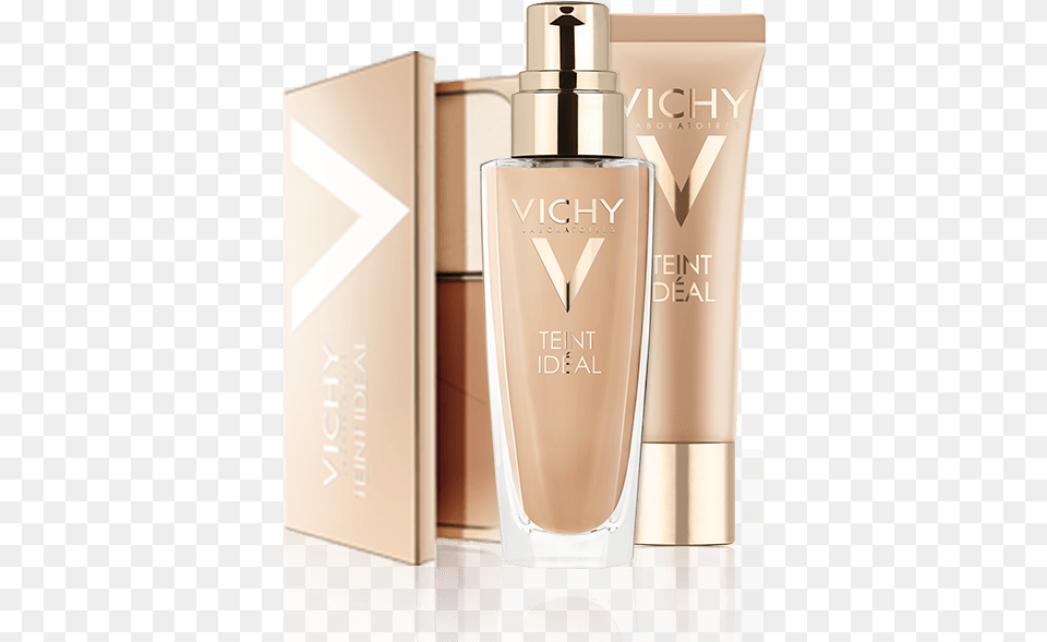 Vichy Make Up Teint Fluid, Bottle, Cosmetics, Perfume Png Image