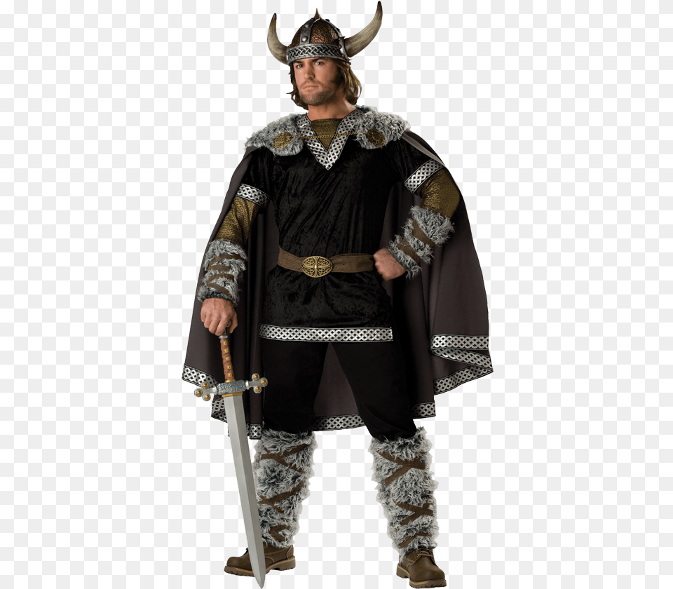 Vicious Viking Elite Costume Mens Viking Warrior Costume, Sword, Weapon, Adult, Male Free Png
