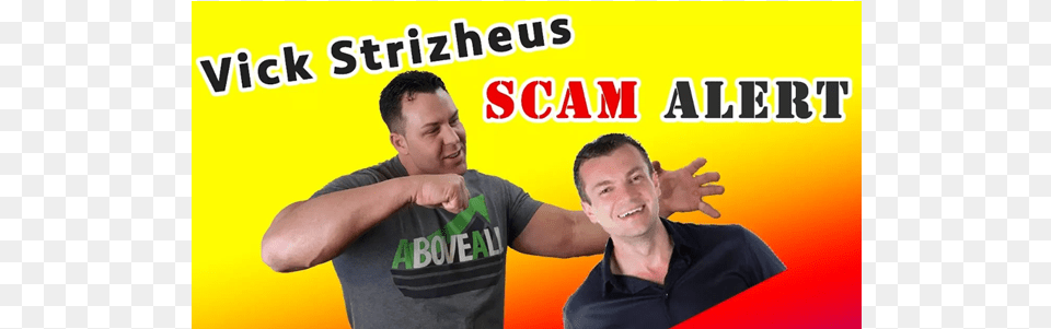 Vick Strizheus Four Percent Scam Alert Event, Adult, Male, Man, Person Free Png Download