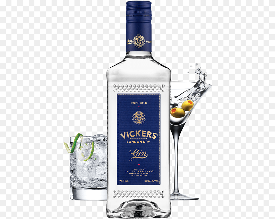 Vickers London Dry Gin, Alcohol, Beverage, Liquor, Cocktail Free Transparent Png