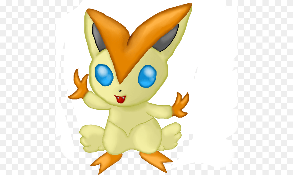 Victini Lt3 Cartoon, Plush, Toy, Baby, Person Png Image