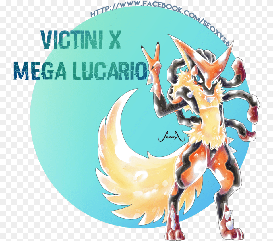 Victini X Mega Lucario By Seoxys6 Pokmon Free Transparent Png