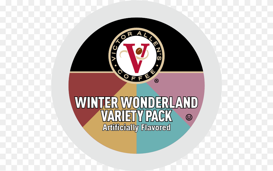 Victor Allen S Coffee Winter Wonderland Variety Pack Victor Allen Coffee Pumpkin Spice, Logo, Advertisement, Disk, Poster Png Image