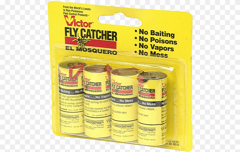 Victor Fly Ribbon Traps New Victor M510 Lot 16 Fly Insect Trap Sticky Ribbons, Tin, First Aid, Can Free Png Download