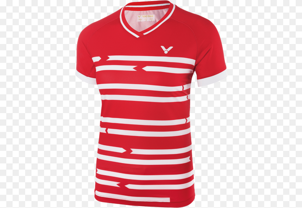 Victor T Shirt Denmark Team Red Victor Denmark Badminton, Clothing, T-shirt, Jersey Free Png