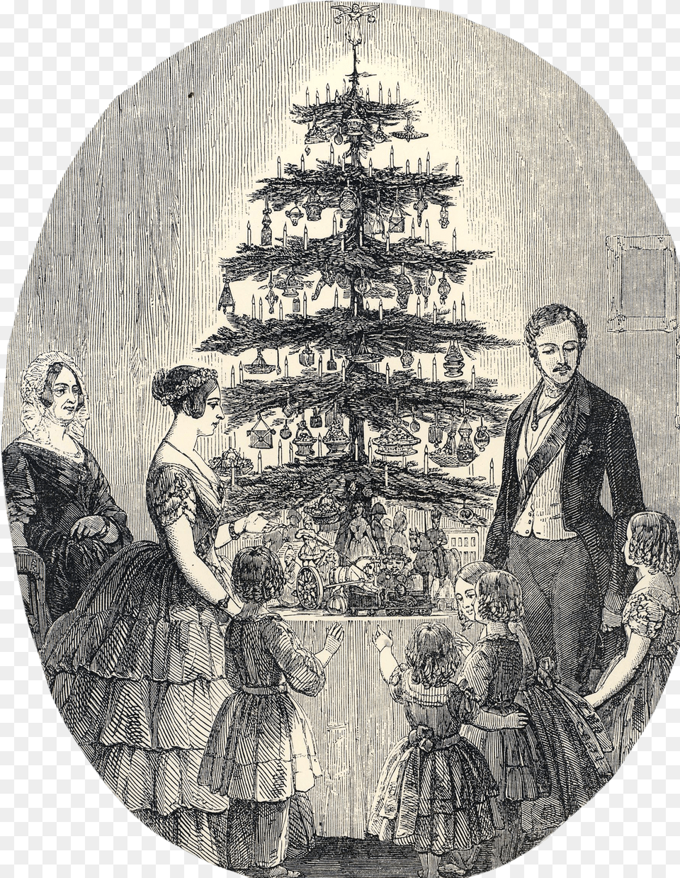 Victoria And Albert Christmas Tree Queen39s Christmas Tree At Windsor Castle Free Png