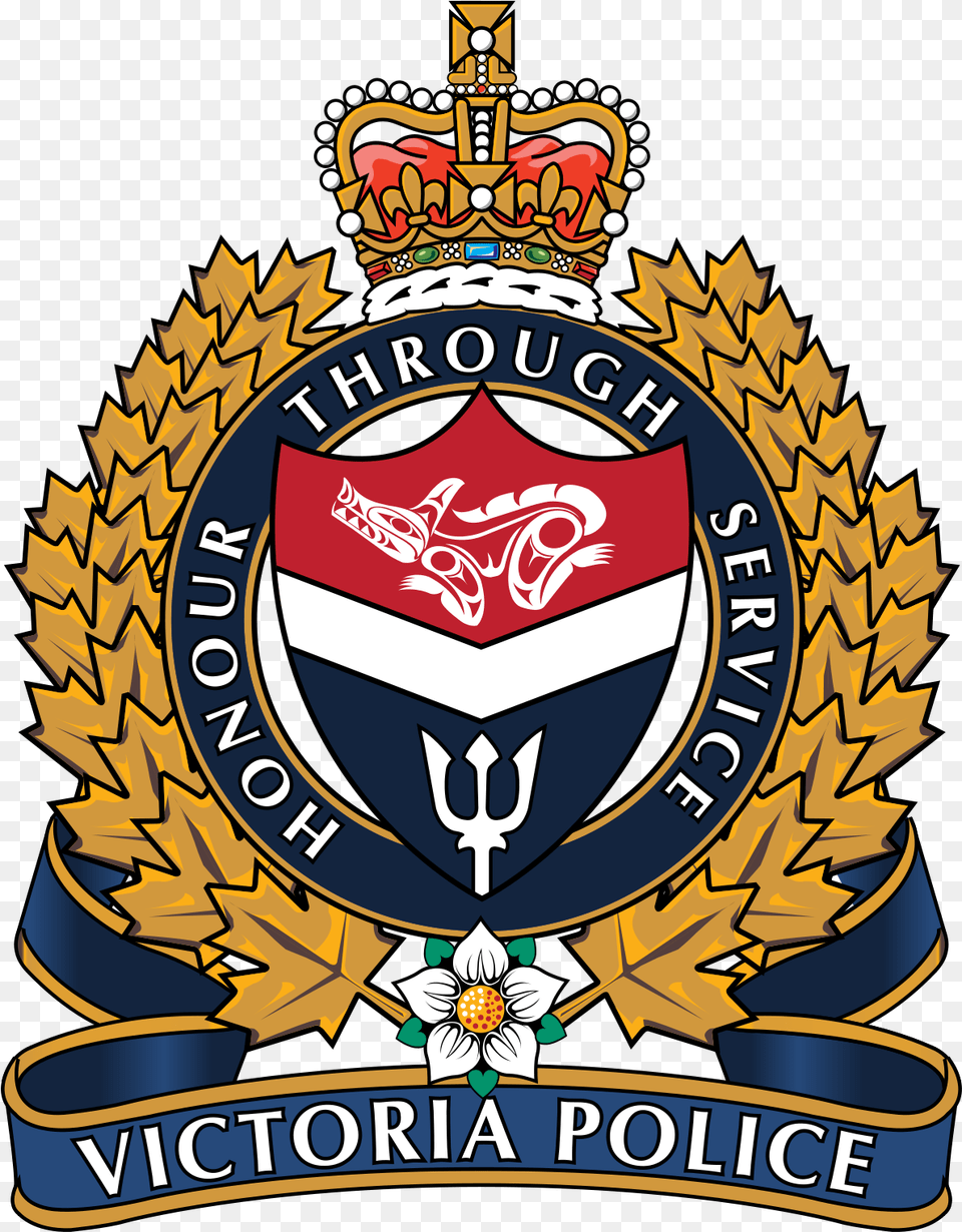 Victoria Bc Police Logo, Badge, Emblem, Symbol, Dynamite Free Png Download