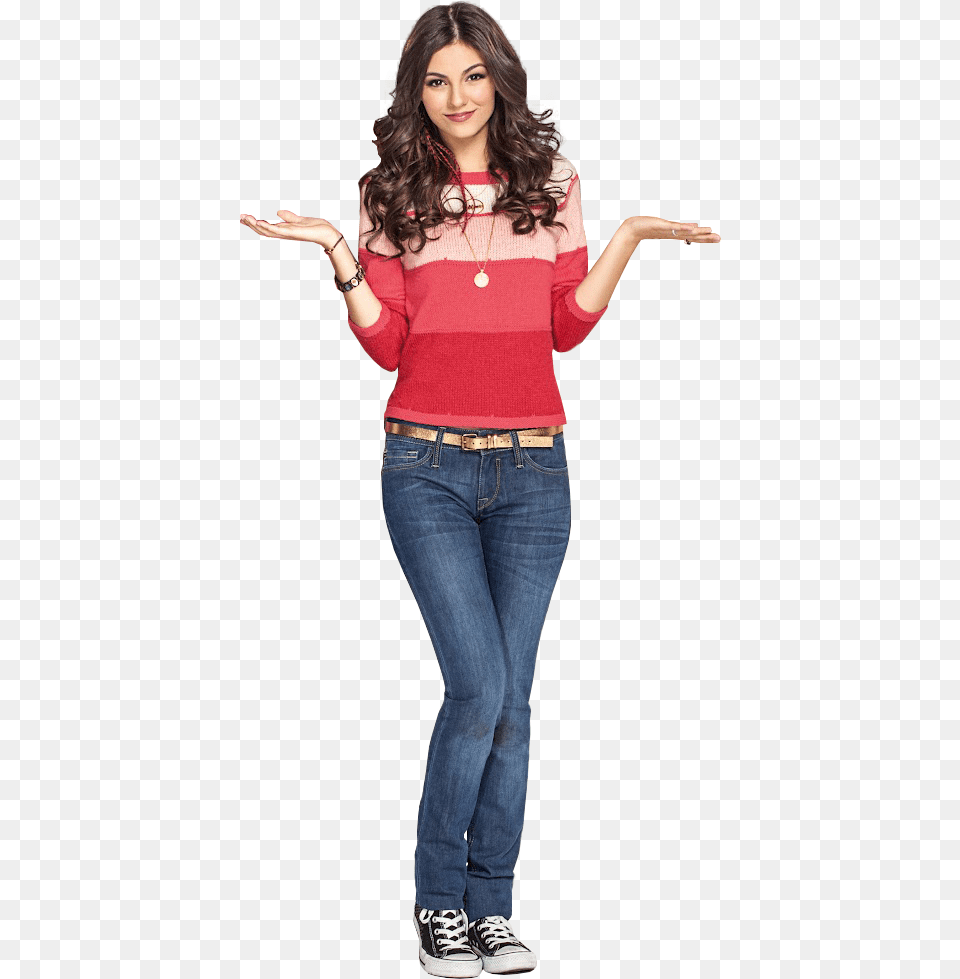 Victoria Justice By Bernadett98 D67x2t4 Victorious Tori Vega Victoria Justice, Blouse, Pants, Jeans, Clothing Png