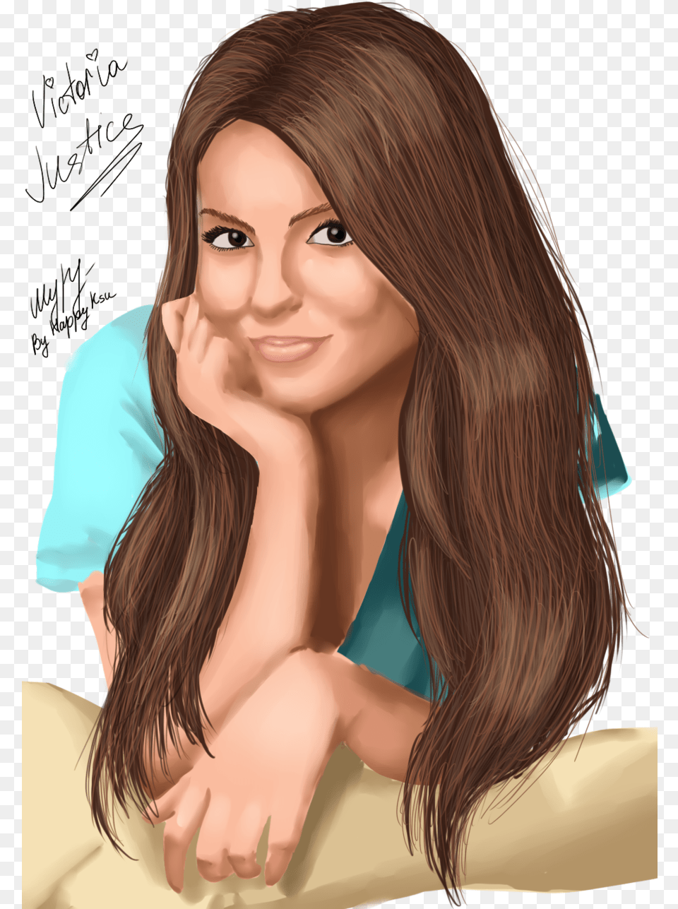 Victoria Justice Drawing Pic, Portrait, Photography, Face, Person Png Image
