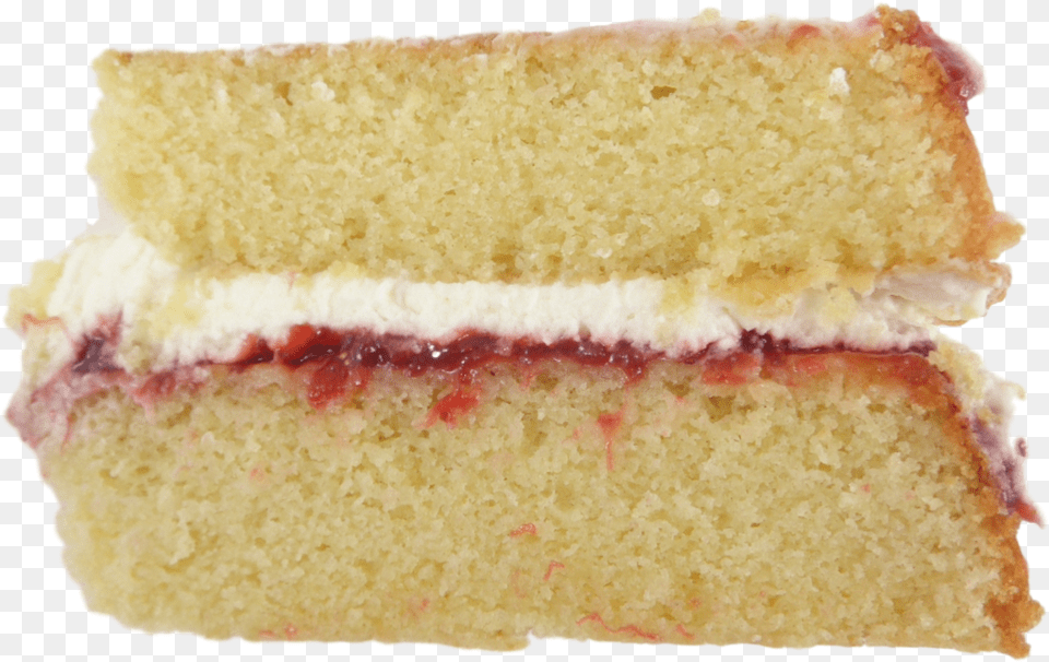 Victoria Sponge Slice Of Victoria Sandwich, Bread, Food, Cream, Dessert Free Png