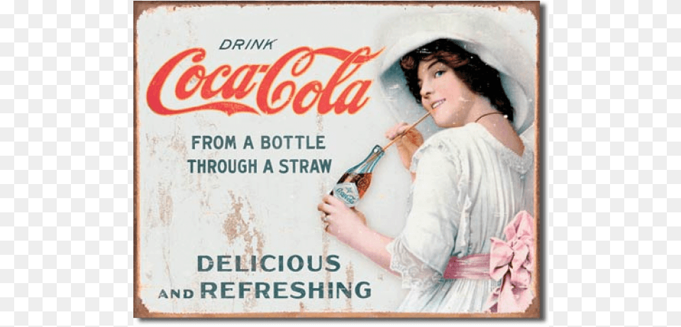 Victorian Coca Cola Merch, Advertisement, Adult, Person, Woman Free Png Download