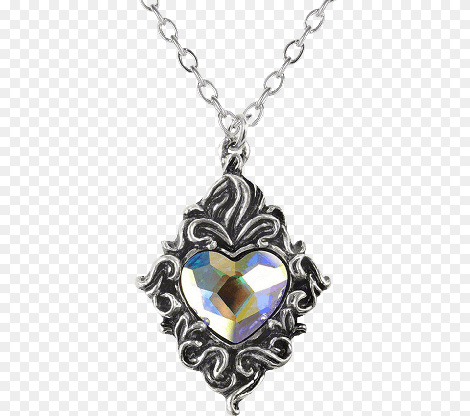 Victorian Crystal Heart Necklace Victorian Necklace Pendant, Accessories, Jewelry, Gemstone Png