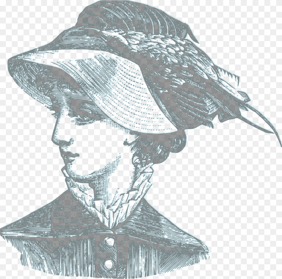 Victorian Era, Clothing, Hat, Person, Art Free Png Download