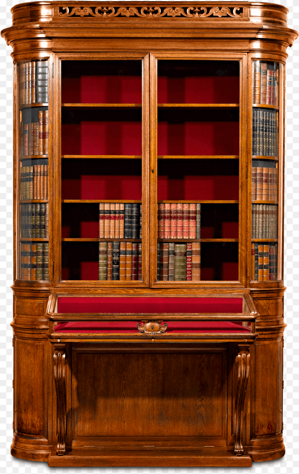 Victorian Era Bookshelf, Closet, Cupboard, Furniture, Cabinet Png