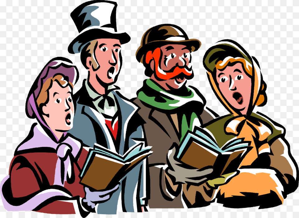 Victorian Era Christmas Carolers, Adult, Person, Man, Male Free Png Download