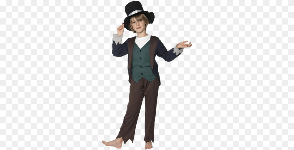 Victorian Era Kids Fancy Dress Edwardian Book Day Victorian Poor Boy Costume, Vest, Suit, Clothing, Person Free Png Download