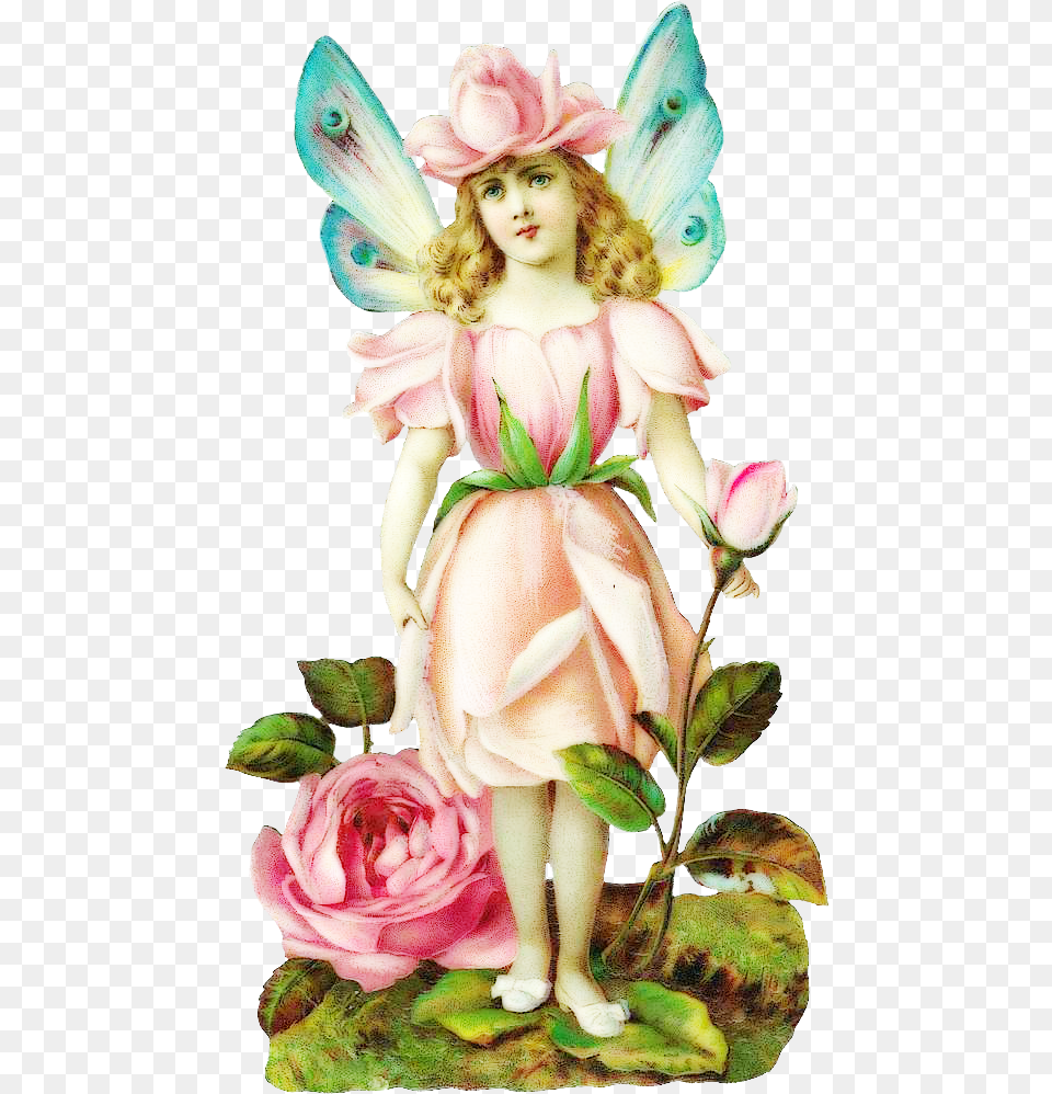 Victorian Flower Fairy Clipart, Figurine, Plant, Child, Female Free Png