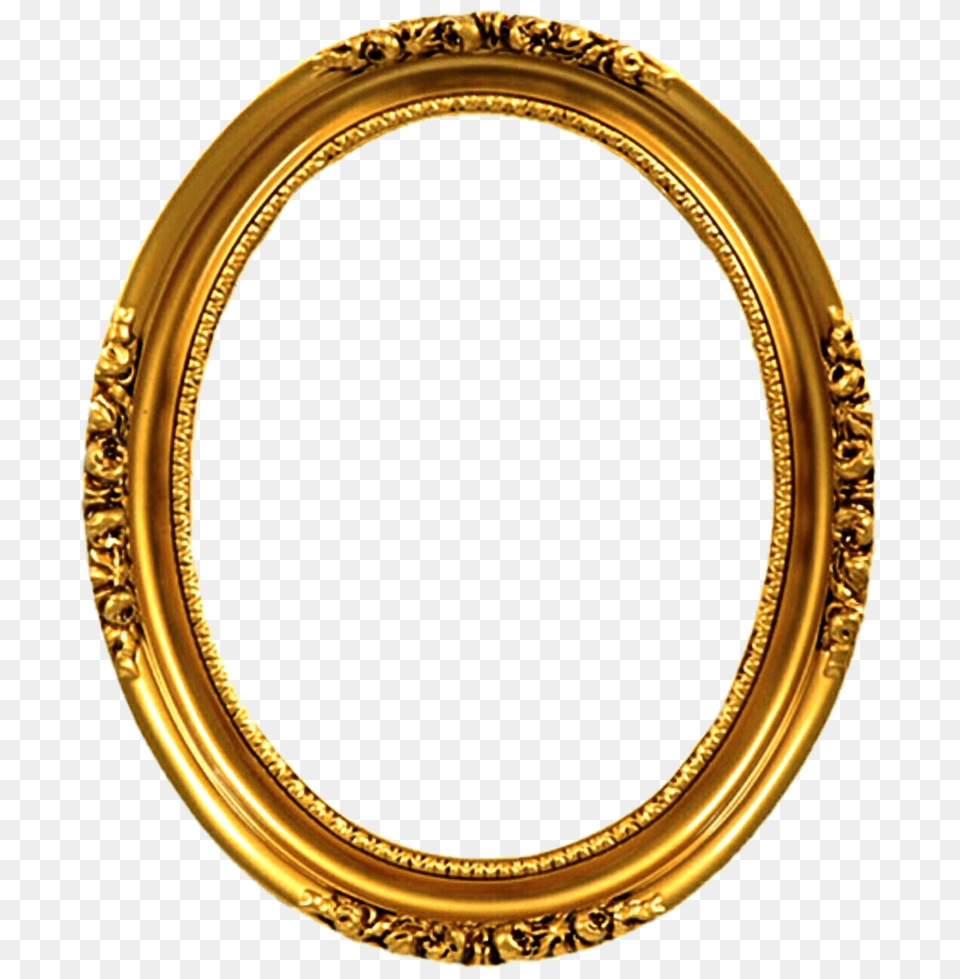Victorian Frame, Oval, Photography, Gold Free Png Download